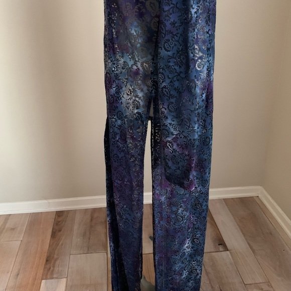 Citron Maxi Sheer Coat Cardigan Kimono Top Medium - Picture 11 of 11